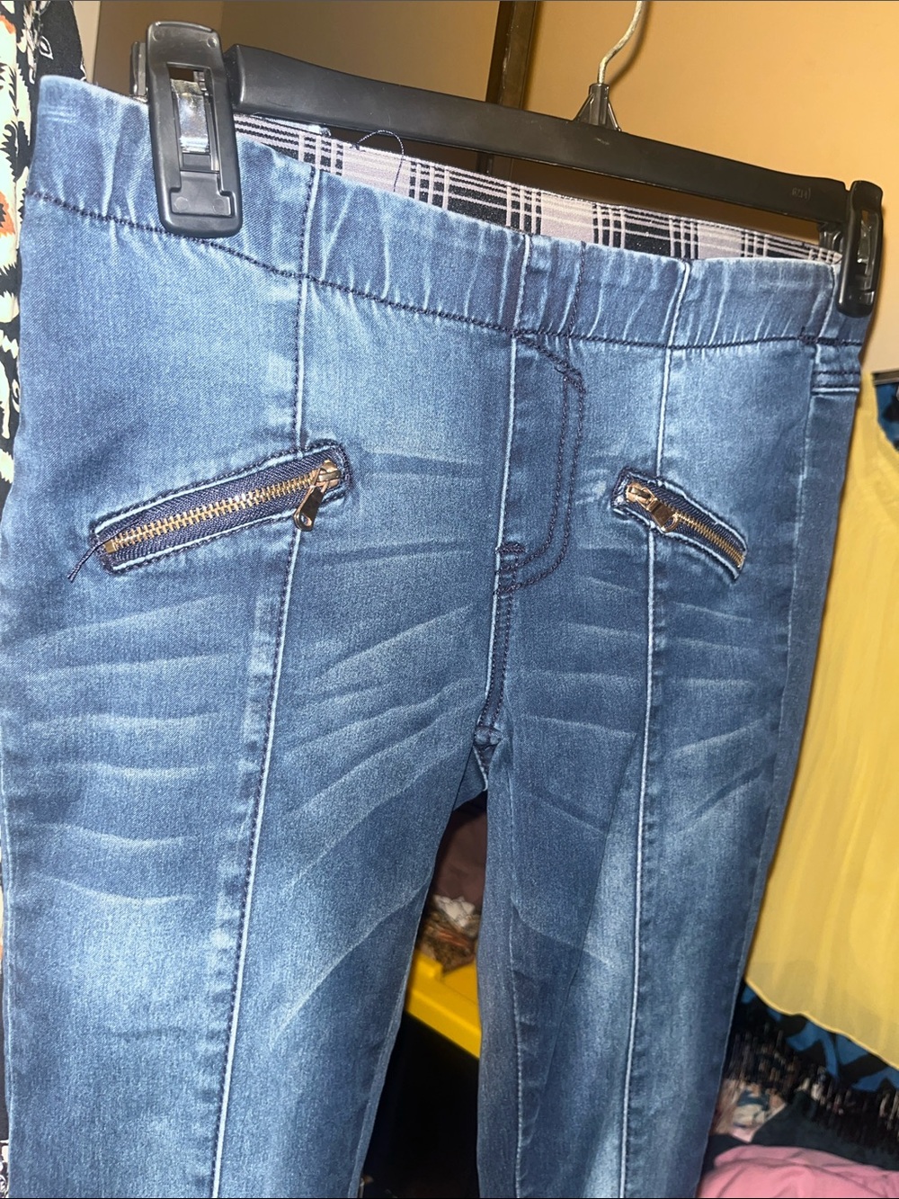 Hydraulic Women's Skinny Jeans in Dark Blue with Front Zip Accents - Picture 2 of 4